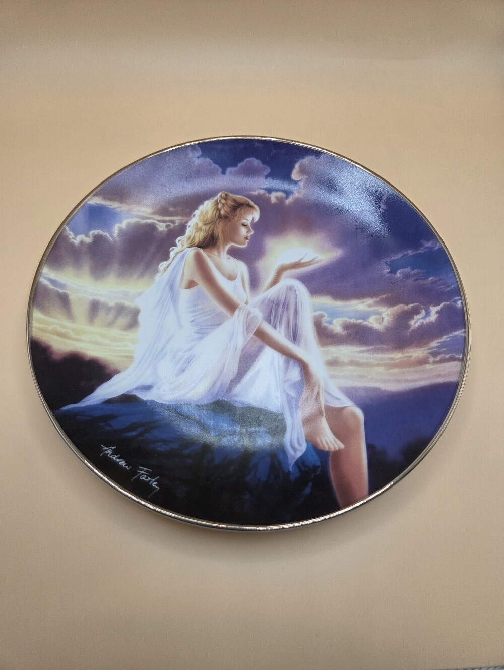 Franklin Mint "Crystal Horizon" Collector Plate Andrew Farley Art